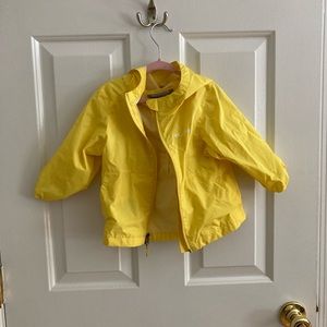 Yellow Columbia toddler raincoat